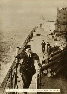 Admiral Jellicoe aboard HMS Iron Duke 1914, (1935). Creator: Unknown