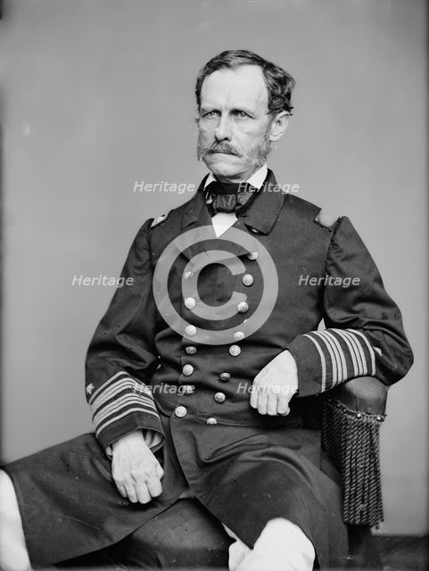 Admiral John Adolphus Bernard Dahlgren, between 1855 and 1865. Creator: Unknown.
