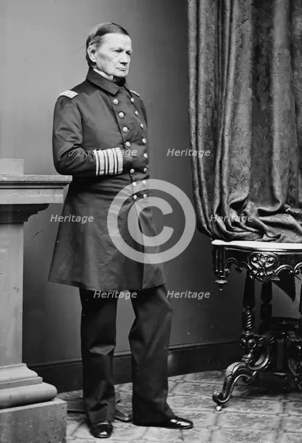 Admiral Jsoeph Smith, US Navy, between 1855 and 1865. Creator: Unknown.