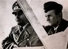 Admiral Karl Dönitz and Reich Minister Albert Speer, Nazi leaders, Berlin, 13 March 1944. Creator: Unknown