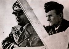 Admiral Karl Dönitz and Reich Minister Albert Speer, Nazi leaders, Berlin, 13 March 1944. Creator: Unknown