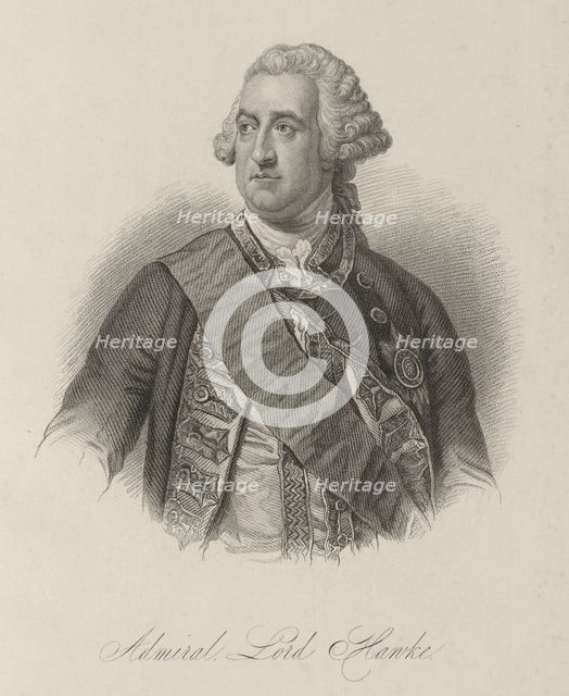Admiral Lord Hawke, c1759, (1834-1837).  Creator: Samuel Freeman.
