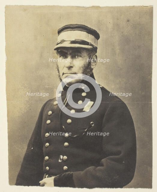 Admiral Lord Lyons, Taken in the Crimea, 1855. Creator: Roger Fenton.