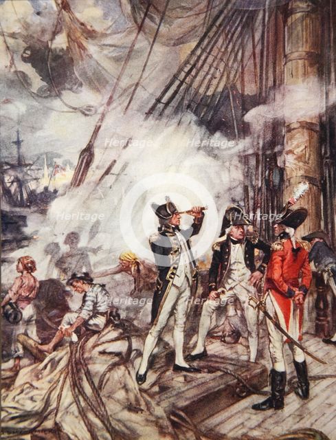 Admiral's All, illustration from 'Drake's Drum and Other Songs of the Sea' 1905.