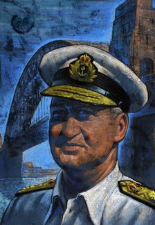 Admiral Sir Bruce Fraser, 1st Baron Fraser of North Cape, c1943. Creators: Central Office of Information, Unknown