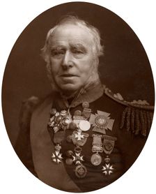 Admiral Sir Sydney Colpoys Dacres, Governor of Greenwich Hospital, 1883.Artist: Lock & Whitfield