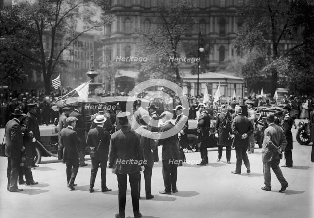Admirals at City Hall, 1913. Creator: Bain News Service.