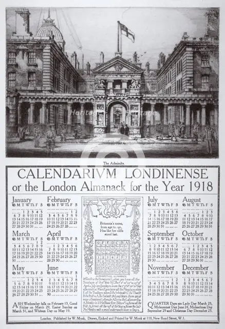 Admiralty, Westminster, London, 1917. Artist: William Monk