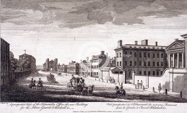 Admiralty, Whitehall, London, 1794. Artist: Laurie & Whittle