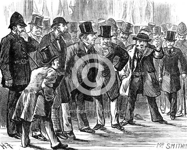 Admission to the Strangers' Gallery of the House of Commons: Mr. Smith, 1881. Creator: Unknown.