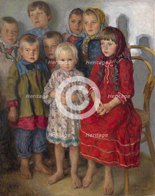 Admissions Day. Artist: Bogdanov-Belsky, Nikolai Petrovich (1868-1945)
