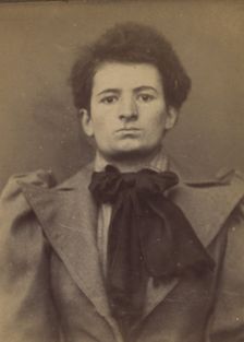 Adnet. Jeanne, Marie. Alphonsine (femme Quesnel). 22 ans, née à Argentan. Couturière. Anar..., 1894. Creator: Alphonse Bertillon