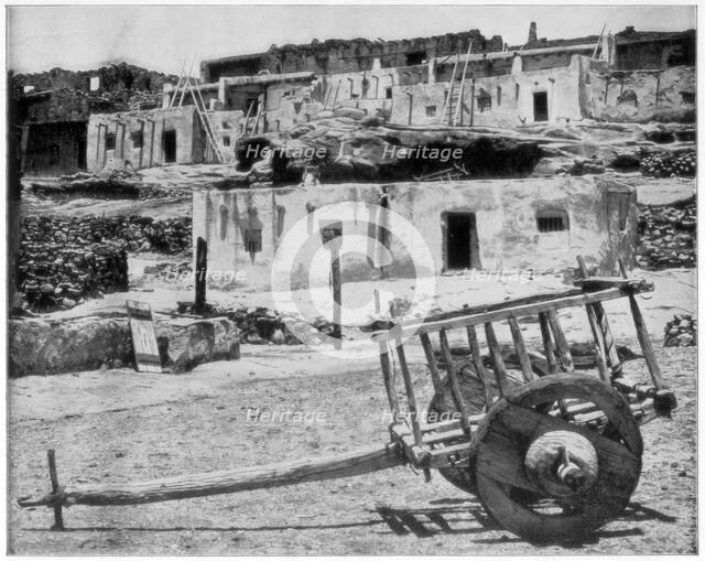 Adobe houses, New Mexico, USA, late 19th century.Artist: John L Stoddard