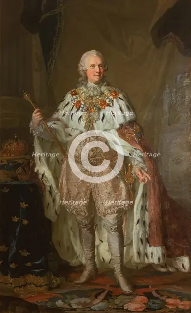 Adolf Fredrik, 1710-1771, King of Sweden, Duke of Holstein-Gottorp, late 18th-early 19th century. Creator: Lorens Pasch the Younger.