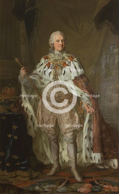 Adolf Fredrik, 1710-1771, King of Sweden, Duke of Holstein-Gottorp, late 18th-early 19th century. Creator: Lorens Pasch the Younger.