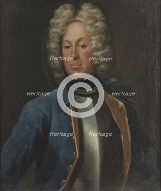Adolf Herman Wrangel af Lindeberg (1684-1746), Baron, Lieutenant Colonel, married to..., 1718. Creator: Johann Heinrich Wedekind.