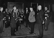 Adolf Hitler meeting a Japanese naval delegation, 1934