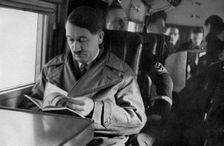 Adolf Hitler on an aeroplane, 1936