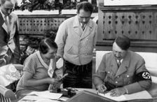 Adolf Hitler on summer holiday in Obersalzberg, Bavaria, Germany, 1936