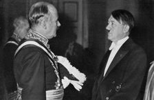 Adolf Hitler at a New Year's reception, 1934