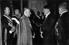 Adolf Hitler at a New Year's reception, 1935