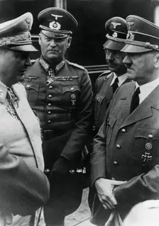 Adolf Hitler at his headquarters with senior Nazis on his 52nd birthday, 20 April 1941