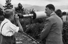 Adolf Hitler at his residence in Obersalzberg, Bavaria, Germany, 1936
