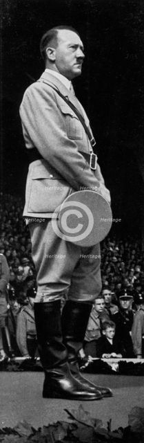 Adolf Hitler at the Nuremberg Rally, Germany, 1935. Artist: Unknown