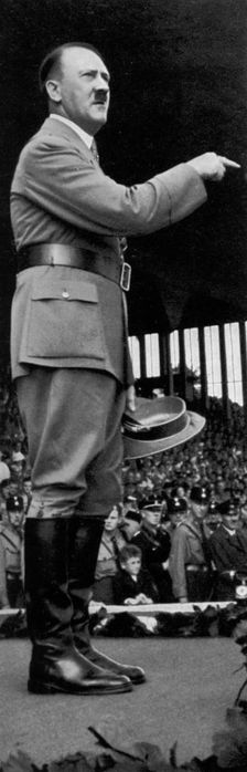 Adolf Hitler at the Nuremberg Rally, Germany, 1935
