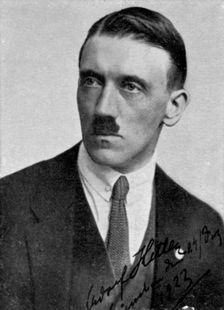 Adolf Hitler, Austrian born dictator of Nazi Germany, 1923
