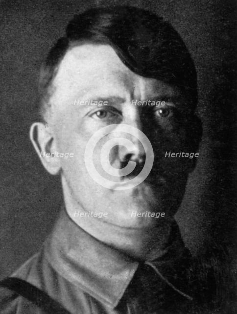 Adolf Hitler, Austrian born dictator of Nazi Germany, 1929. Artist: Unknown