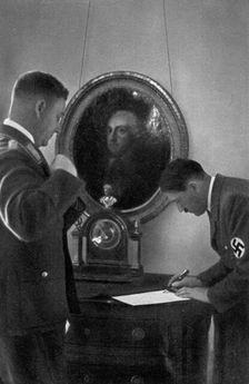 Adolf Hitler and Viktor Lutze, 1936