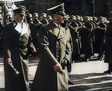 Adolf Hitler and Hermann Goering Inspecting German Soldiers, 1941. Creator: British Pathe Ltd