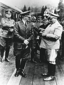 Adolf Hitler and Hermann Goering, Nazi leaders, Germany, 20 April 1941