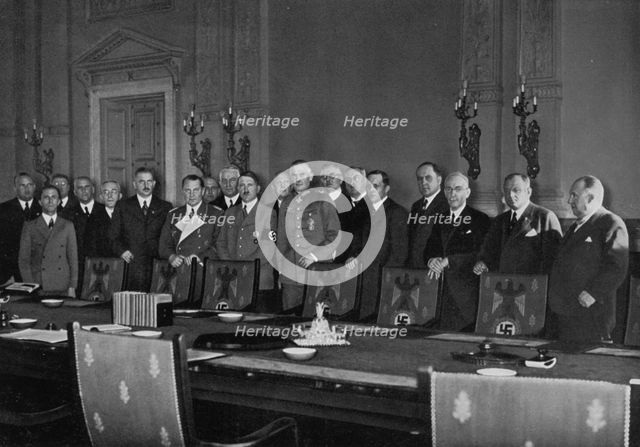 Adolf Hitler and his cabinet, 1936. Artist: Unknown