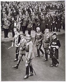 Adolf Hitler and leaders of the armed forces at the Heroes Memorial ceremony, 17th March 1935