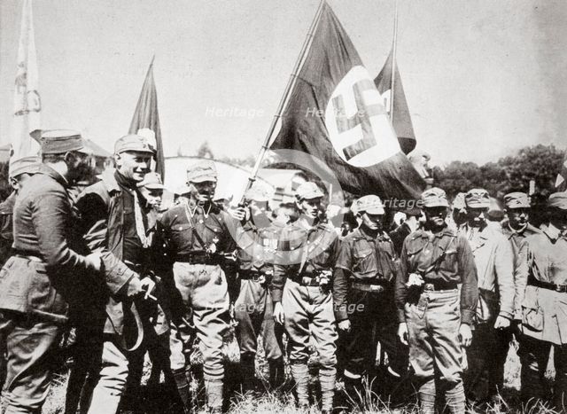 Adolf Hitler and members of the SA at the Weimar rallies, Germany, 3rd-4th July, 1926. Artist: Unknown