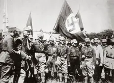 Adolf Hitler and members of the SA at the Weimar rallies, Germany, 3rd-4th July, 1926. Creator: Unknown