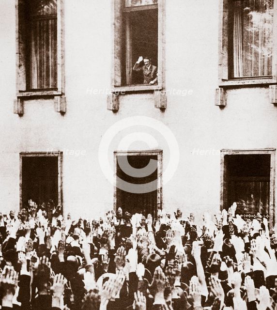 Adolf Hitler becomes Chancellor of Germany, 30 January 1933.  Creator: Unknown.