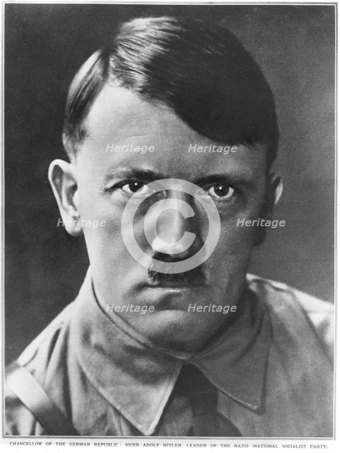 Adolf Hitler, Chancellor of the German Republic, c1933. Artist: Unknown