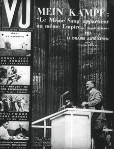 Adolf Hitler, cover of Vu magazine, French, 23 February 1938