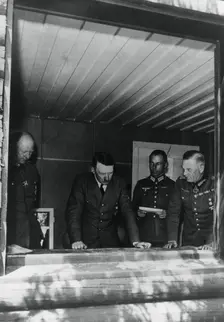 Adolf Hitler during the invasion of France, World War II, 1940