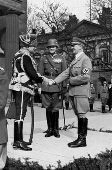 Adolf Hitler during Memorial Day at the war memorial, Berlin, Germany, 1935