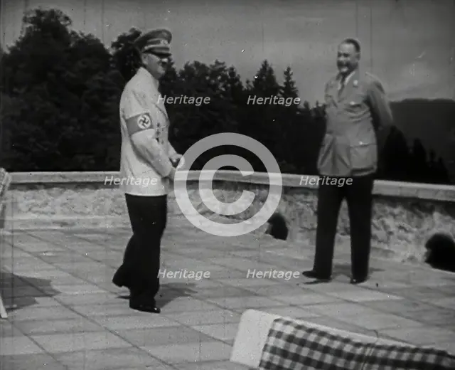 Adolf Hitler dancing, 1942.  Creator: British Pathe Ltd.
