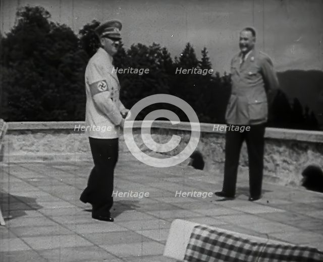Adolf Hitler dancing, 1942.  Creator: British Pathe Ltd.