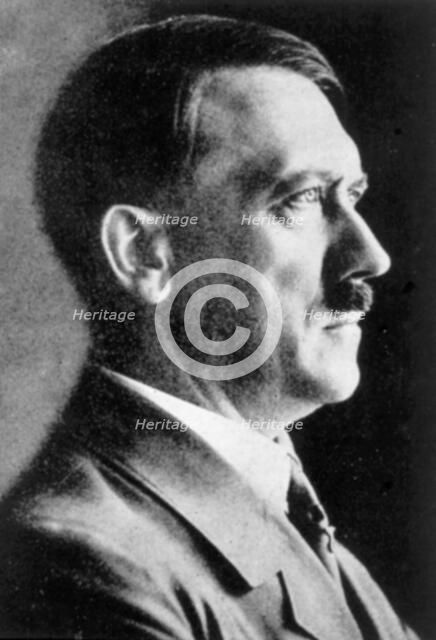 Adolf Hitler, German dictator, c1930s. Artist: Unknown