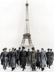 Adolf Hitler, German Nazi dictator, inspecting occupied Paris, France, 1940. Creator: Unknown