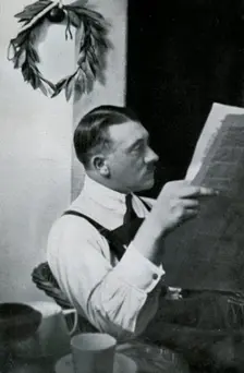 Adolf Hitler in his cell in the Landsberg fortress, Bavaria, Germany, 1924