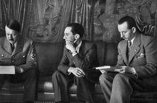 Adolf Hitler in the Reich Chancellery, Berlin, Germany, 1936