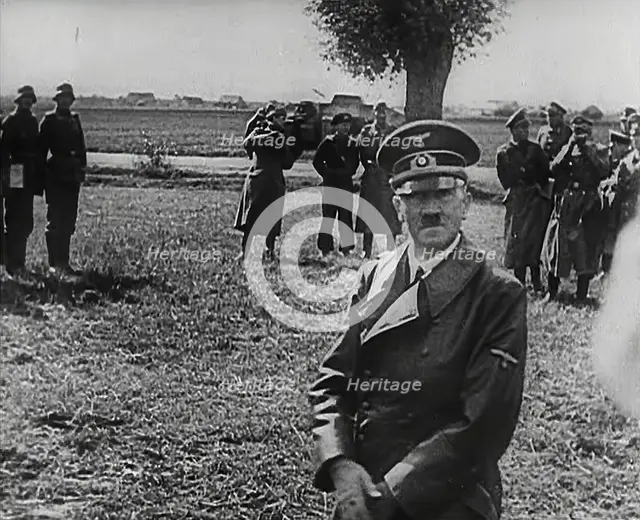 Adolf Hitler Inspecting German Troops, 1941. Creator: British Pathe Ltd.